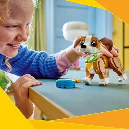 Animale adorabile, Catelus jucaus, 8 ani+, 31382, 336 piese, Lego Creator 3in1 752550